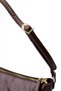 Hira Faux Leather Wrinkled Patent Leather Women's Evening Dress Mini Hand and Shoulder Bag Brown - 6