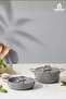 Sera Nova Ceramic 4 Piece Cookware Set - Gray