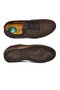 Brown Nubuck Genuine Leather Gel Sole Men's Casual Shoes - 5