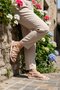 Beige Women's Flat Sandals - 3