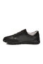 Black genuine leather women's casual shoes - 4
