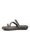 Platinum Stone Embellished Women's Flat Slippers - 4