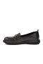 Black Genuine Leather Women's Casual Shoes - 4