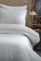Embroidered 100% Cotton Satin Double Duvet Cover Set 4 Pieces Dowry Set Daily Luxury Devin Cream - 2