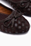 Amelia Brown Suede Bow Women's Ballerinas - 4