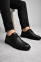 Black Lace-Up Genuine Leather Men's Classic Shoes