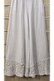 Linen Trousers with Lace and Sequin Detail on the Hem - 3