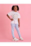 Girls White Printed T-Shirt - 2
