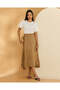 Women Khaki Casual Skirt - 5