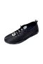 656206 Genuine Leather Transparent Sole Rubber Bonded Perforated Sports Shoes - 6