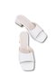 Carina Gioia Women's Heeled Slippers 0012200 White Skin - 3
