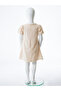 Girl's Summer Dress 2-5 Years 53274 Beige - 5