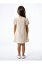Girl's Summer Dress 3-6 Years 53275 Beige - 2