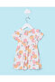 Infant Girls White Printed Dress - 4