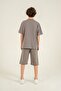 Athletic Arma Embroidered Boys' Shorts with Pendant - T-Shirt Set - 8