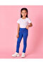 Girls Blue Printed Leggings - 2