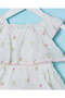 Infant Girls White Schiffli Dress With Bloomers - 4