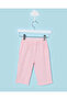 Girls Pink Striped Rabbit Trousers - 4