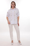 Plus Size Women's Shirt 100% Cotton Bee Embroidery Detailed Relaxed Fit Stylish Casual Shirt - 2