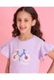 Girls Lilac Embellished T-Shirt - 4