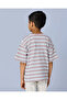 Boys Purple Striped T-Shirt - 3