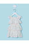 Infant Girls White Schiffli Dress With Bloomers - 2