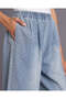 Senior Girls Blue Sleeveless Denim Trousers - 4