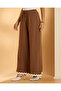 Women Brown Wide Leg Woven Trousers
