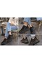 Women's Black Stone Sneaker Sports Shoes Thick Sole Comfortable Daily Stylish Shiny Model - 5