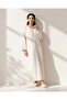 Women Cream Jallabiya With Embroidery - 3