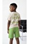Boy's Summer Shorts Printed T-Shirt Set Casual Combination - 2