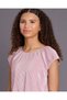 Senior Girls Pink Glitzy Short Sleeve Top - 4