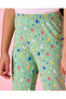 Girls Green Printed Leggings - 4