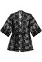 Satin Lace Attractive Dressing Gown - 5
