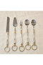 5-Piece Silver Serving Spoon Set with Rings – for a Stylish Presentation and for Parties - 2