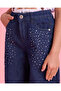 Girls Blue Embellished Jeans - 4