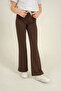 Wide Leg, Side Piping, Soft Textured - Comfort Fabric Girls' Sweatpants - 2