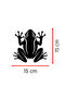 Symmetrical Frog Sticker - Car Sticker - Cute Frog Auto Sticker 15X15Cm - 3
