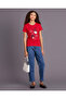 Girls Red Printed T-Shirt - 5