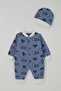 Baby Boy Jumpsuit Rider Concept 0-6 Months, Indigo