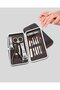 Portable Leather Toiletry Kit for Travel - 12-Piece Personal Care Bag - 2