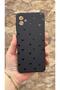 Samsung Galaxy A04 Compatible Mini Black Heart Patterned Silicone Shock Absorbing Classic Protected Rubber Case - 2