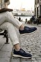 Silva Navy Blue Men's Leather Shoes - 5