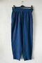 Navy Blue Pocketed, Elastic and Tie-Waist Shalwar Leg Casual Muslin Woven Trousers 95 66 - 8