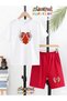 Skeleton Heart Printed Top and Shorts/T-Shirt Summer Children's Two-Piece Set