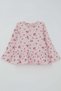 Girl's Tights Set with Floral Pattern and Ruffle Detail at the Leg, 3-7 Years, Pink - 2