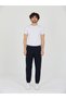 Navy Blue Men's Sweatpants with Zipper Pockets, Slim Fit, Ribbed Cuffs, Sports Sweatpants
