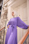 Balon Kol Standard Dress with Rubber Inserts Lilac - 9021 - 4