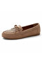 Embroidered Suede Women's Loafer - 2