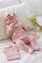 Baby Girl 10-Piece Ribbed Teddy Bear Embroidered Hospital Discharge Set with Special Box - 3